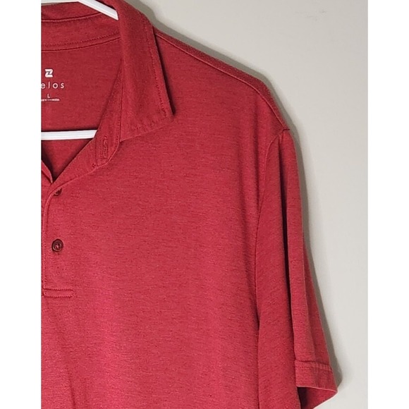 ZELOS Other - Zelos Flex Red Polo Golf Athletic Breathable Shirt Size Large Mens